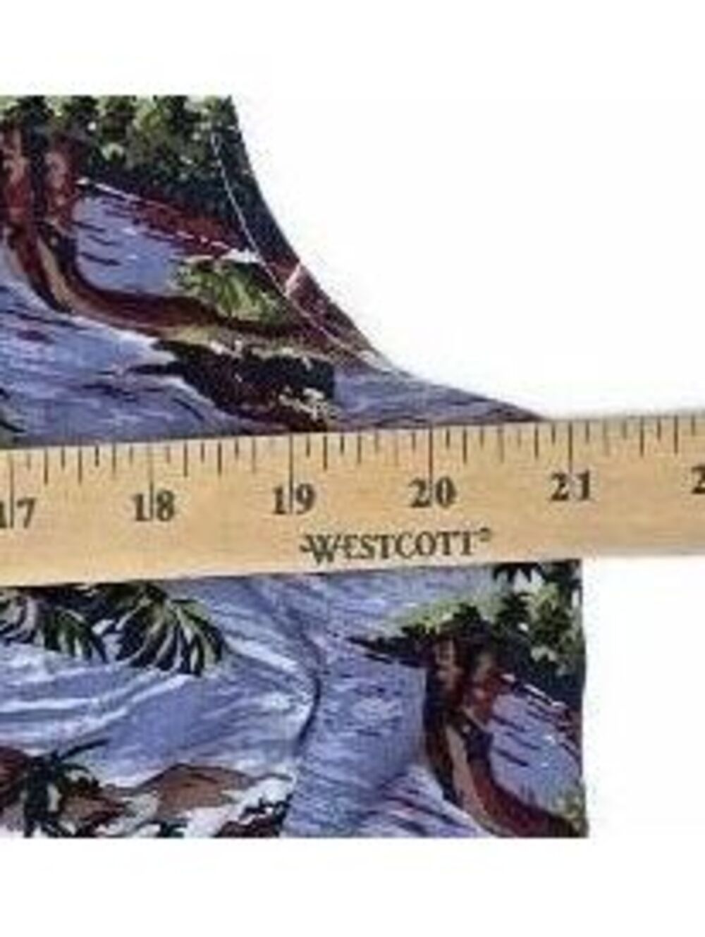 eShakti Cotton Island Print Empire Waist Cutout Neckline Dress Pockets  XXL - Picture 11 of 15